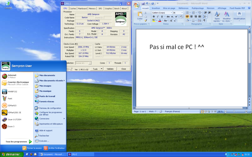 Bureau Windows XP