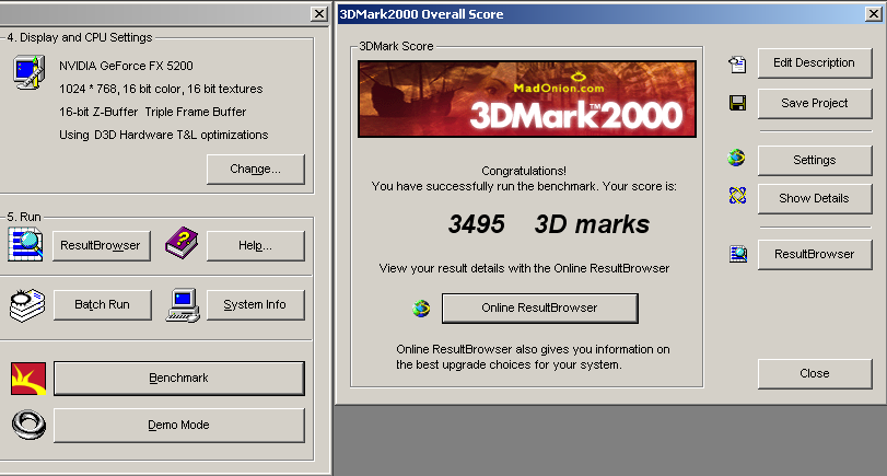 3DMark 2000 FX5200